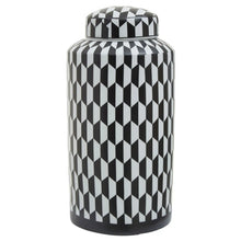 Load image into Gallery viewer, Merlin Ceramic Jar | Geometric Design