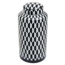 Load image into Gallery viewer, Merlin Ceramic Jar | Geometric Design