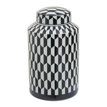 Load image into Gallery viewer, Merlin Ceramic Jar | Geometric Design