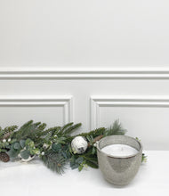 Load image into Gallery viewer, Large Silver Glitter Pot 3 Wick Candle - 70 Hrs Burn Time