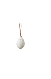 Hanging Speckled White Easter Egg Decorations