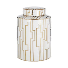 Load image into Gallery viewer, Gold Ceramic Jar | Available in Two Sizes
