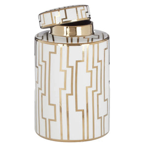 Gold Ceramic Jar | Available in Two Sizes