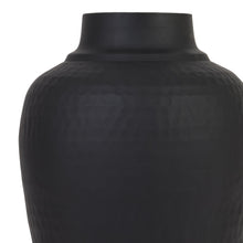 Load image into Gallery viewer, Matte Black Hammered Vase
