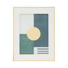 Load image into Gallery viewer, Abstract Block Wall Art | Green &amp; Gold
