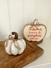 Load image into Gallery viewer, Pumpkin Sign | Cream
