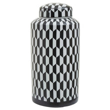 Load image into Gallery viewer, Merlin Ceramic Jar | Geometric Design
