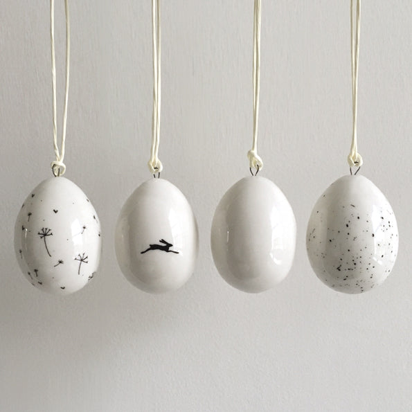 Porcelain Easter Eggs (Available in Four Designs)