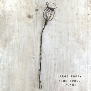 Wire Sprig | Poppy Head