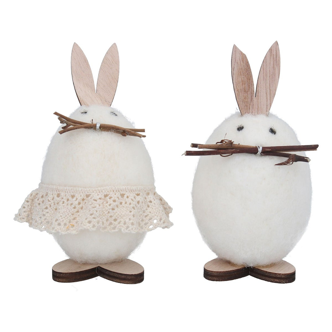 Mr & Mrs Bunny Egg Set