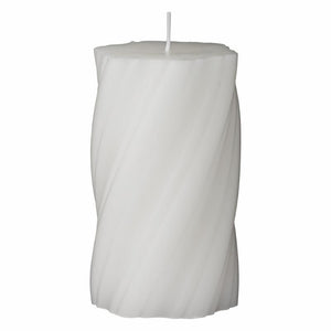 White Twist Candle (Available in Two Sizes)