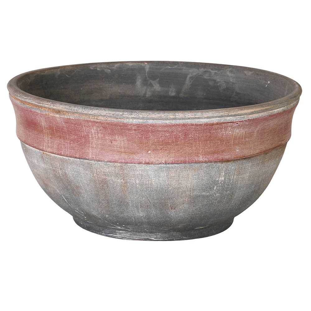 Red Band Ceramic Bowl