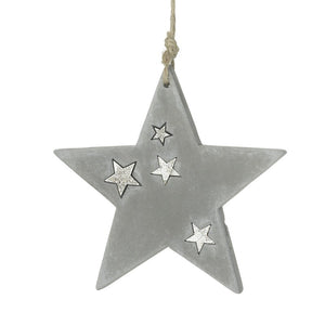 Cement Grey Star Decoration