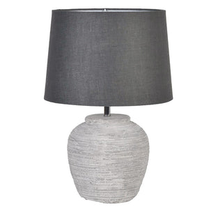Albie Table Lamp | Grey Linen Shade