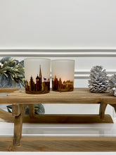 Load image into Gallery viewer, Set of Gold Skyline Candle Holders
