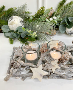 Wooden Star Candleholder