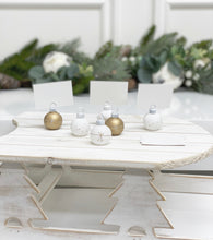 Load image into Gallery viewer, Set of 6 Bauble Table Name Holders (Available in Two Designs)
