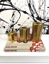 Load image into Gallery viewer, Set of Golden Star Tea Light Holders
