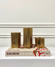 Load image into Gallery viewer, Set of Golden Star Tea Light Holders
