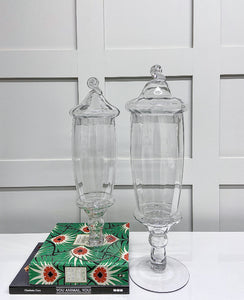 Curve Glass Jar with Lid (Available in Two Sizes)