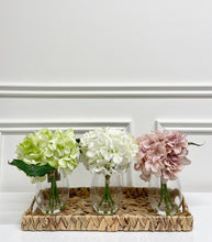 Load image into Gallery viewer, Large Hydrangea in Glass Vase (Available in Three Colours)
