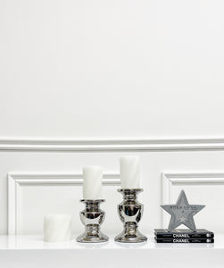 White Twist Candle (Available in Two Sizes)
