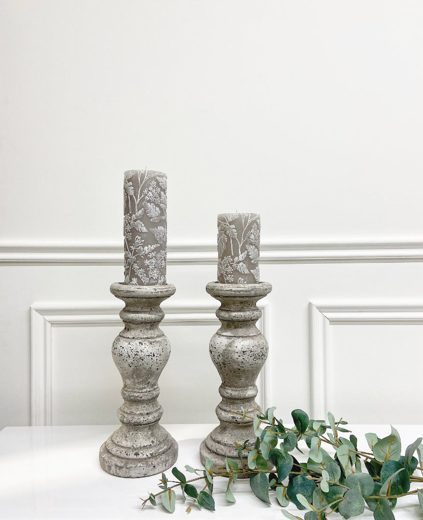 Cora Candle Holder | Stone