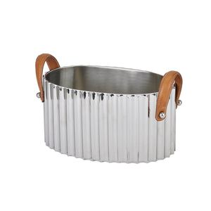 Silver Fluted Champagne Cooler | Large