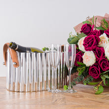 Load image into Gallery viewer, Silver Fluted Champagne Cooler | Large
