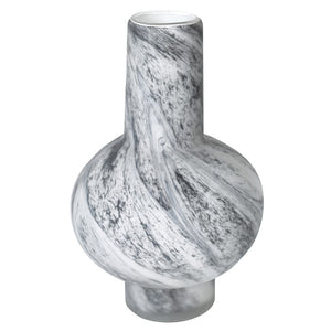 Alva Glass Vase | Marble Effect