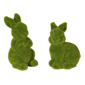 Flocked Bunny Set