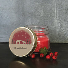 Load image into Gallery viewer, Soy Wax Candle Jar with Polar Bear Design
