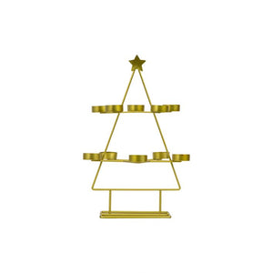Christmas Tree Tealight Holder | Gold or Black