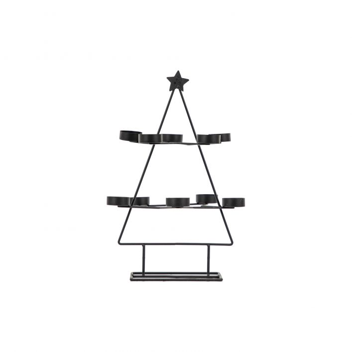 Christmas Tree Tealight Holder | Gold or Black