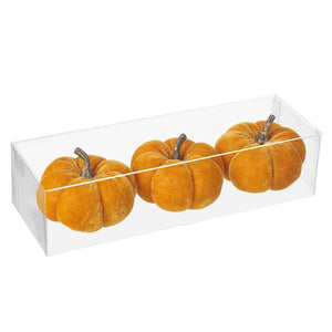 Set of 3 Pumpkins | Orange and White
