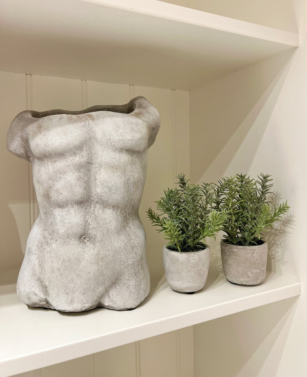 Faux Rosemary Pot