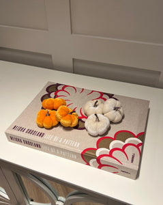 Set of 3 Pumpkins | Orange and White