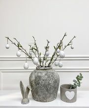 Load image into Gallery viewer, Hanging Speckled White Easter Egg Decorations

