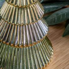 Load image into Gallery viewer, Stacked Gold Christmas Tree Tealight Holder
